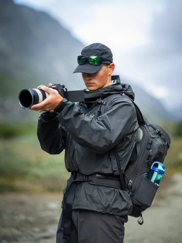 Photographer capturing arctic wildlife